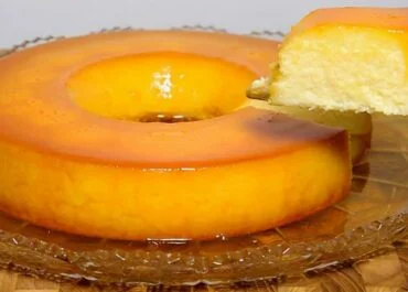 Pudim Cremoso de Mandioca Cozida